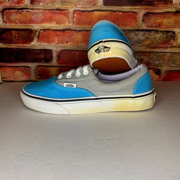 Vans Classic Sport Era low-top Sneakers in Grey & Teal - Men Size 5/Women 6.5 - Picture 1 of 5